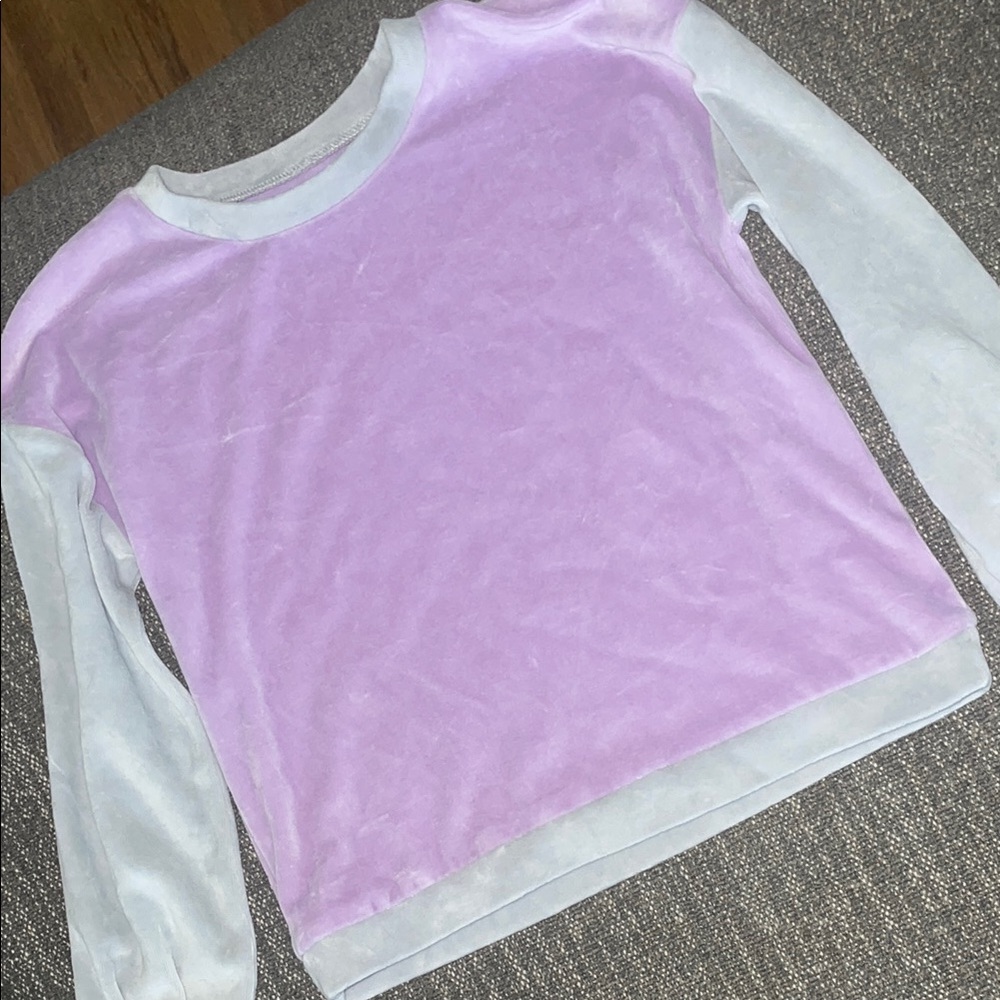 Harper Canyon Purple and Gray Sweater
